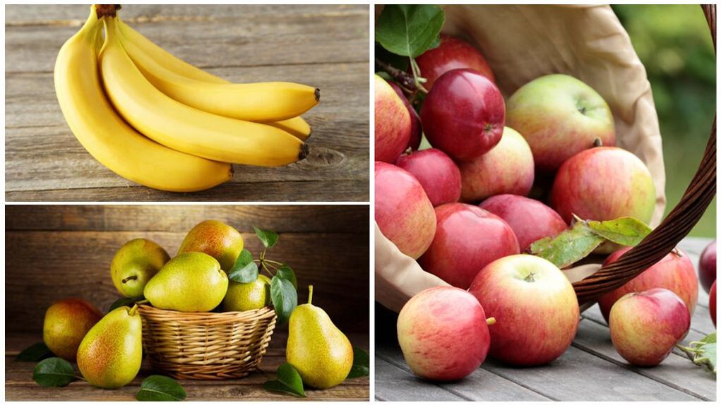میوه های خوب برای نقرس - موز، گلابی و سیب